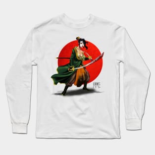 Samurai geisha Long Sleeve T-Shirt